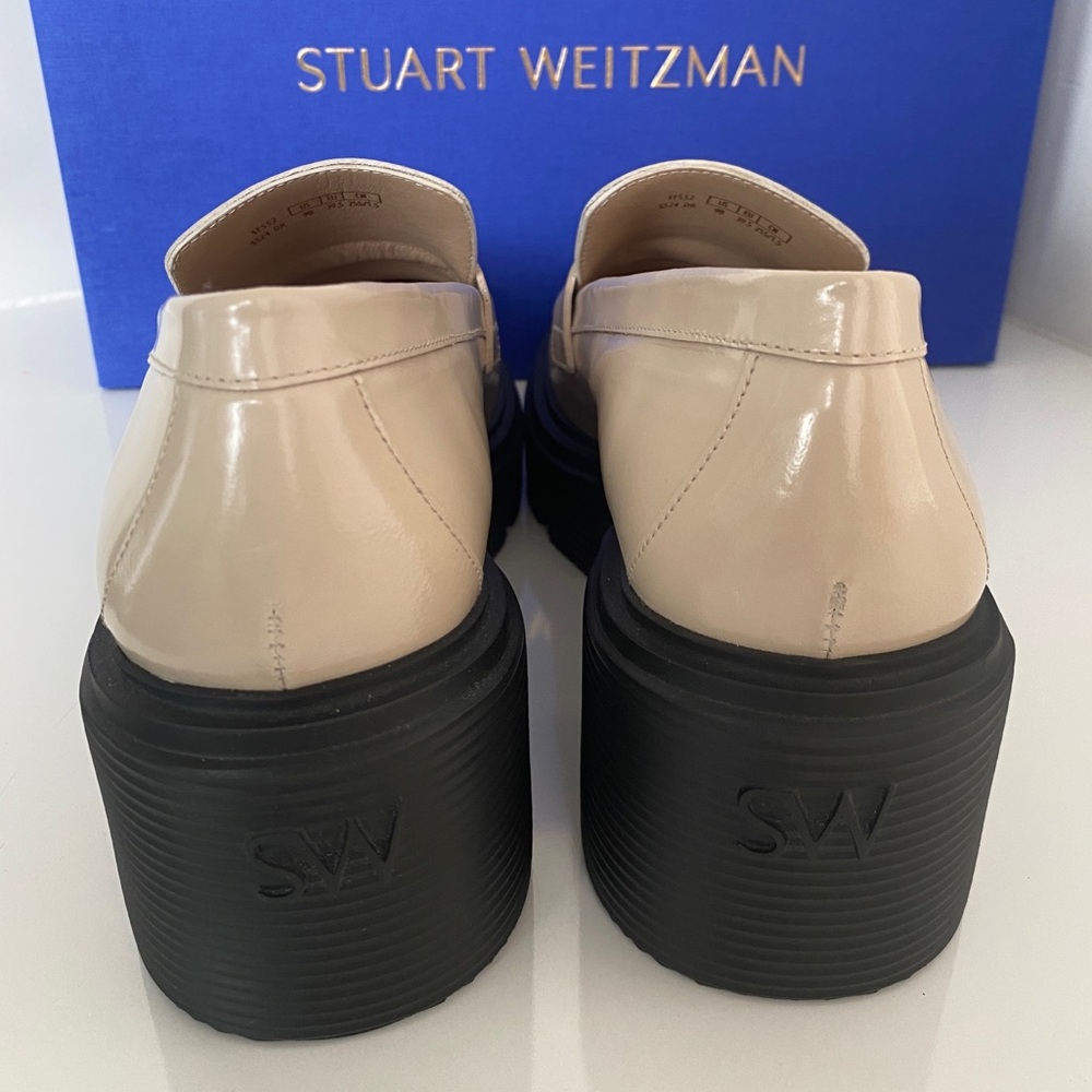 NWT Stuart Weitzman Soho Loafer Dune Size 9B Runs Small and Fits 8.5B - Picture 4 of 12